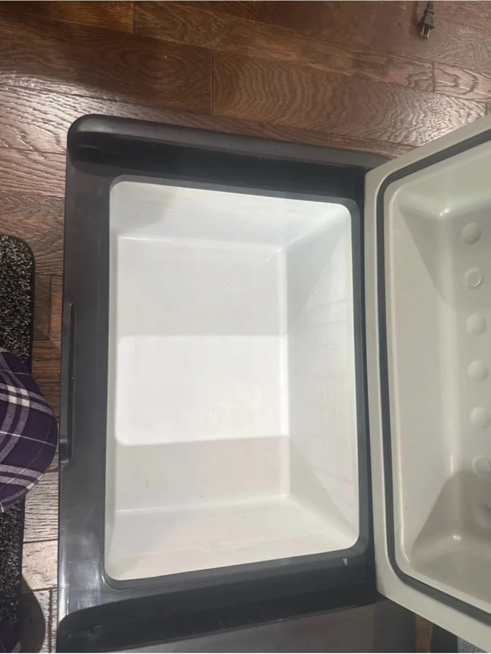 Silver and Black Laptop Cooling Stand with LED Controls